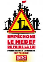 Avignon: le 12 mars le Front de Gauche a dit non à l'accord MEDEF-CFDT